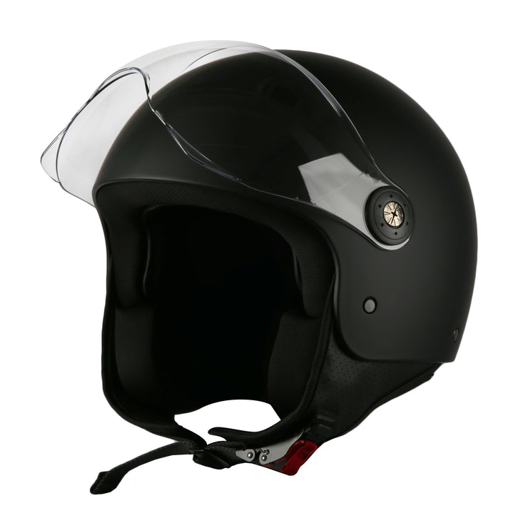 Casco Moto Jet Classic Negro