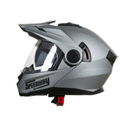 Casco Motocross Lion Gris