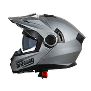 Casco Motocross Lion Gris