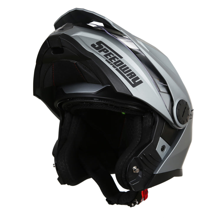 Casco Motocross Lion Gris