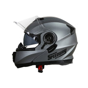 Klappbarer Motorradhelm SPEEDWAY OSMA Mattschwarz